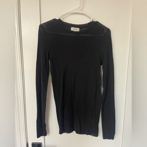 COS sheer knit top